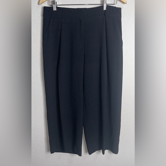 Vince Camuto Wide Leg Pleated High Waist Culottes Women's Size 6 Black - Picture 9 of 9